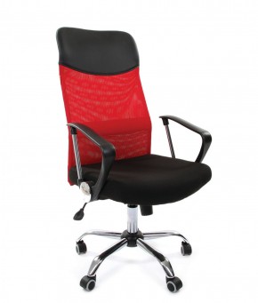 Кресло для руководителя CHAIRMAN 610 N (15-21 черный/сетка красный) в Игриме - igrim.ok-mebel.com | фото