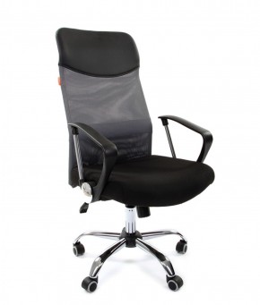 Кресло для руководителя CHAIRMAN 610 N(15-21 черный/сетка серый) в Игриме - igrim.ok-mebel.com | фото