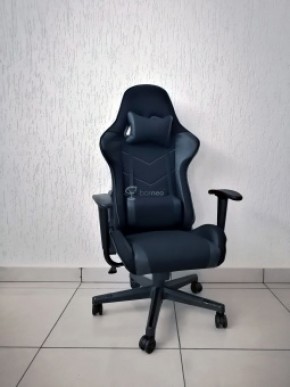 Кресло геймерское Barneo K-50 (черная сетка черные вставки) в Игриме - igrim.ok-mebel.com | фото