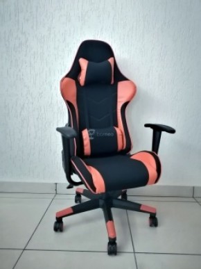 Кресло геймерское Barneo K-50 (черная сетка оранжевые вставки) в Игриме - igrim.ok-mebel.com | фото