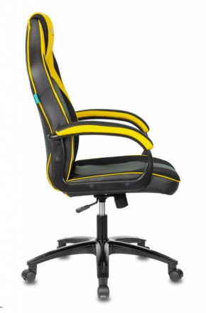 Кресло игровое Бюрократ VIKING 2 AERO YELLOW черный/желтый в Игриме - igrim.ok-mebel.com | фото 3