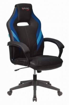 Кресло игровое Бюрократ VIKING 3 AERO BLUE черный/синий в Игриме - igrim.ok-mebel.com | фото