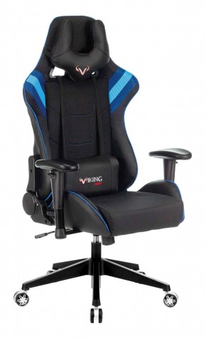 Кресло игровое Бюрократ VIKING 4 AERO BLUE черный/синий в Игриме - igrim.ok-mebel.com | фото