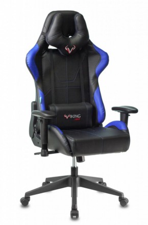 Кресло игровое Бюрократ VIKING 5 AERO BLUE черный/синий в Игриме - igrim.ok-mebel.com | фото