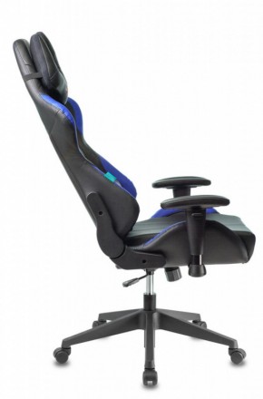 Кресло игровое Бюрократ VIKING 5 AERO BLUE черный/синий в Игриме - igrim.ok-mebel.com | фото 2