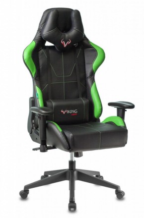 Кресло игровое Бюрократ VIKING 5 AERO LGREEN черный/салатовый в Игриме - igrim.ok-mebel.com | фото