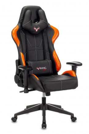 Кресло игровое Бюрократ VIKING 5 AERO ORANGE черный/оранжевый в Игриме - igrim.ok-mebel.com | фото