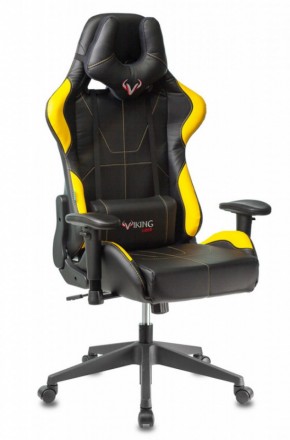 Кресло игровое Бюрократ VIKING 5 AERO YELLOW черный/желтый в Игриме - igrim.ok-mebel.com | фото