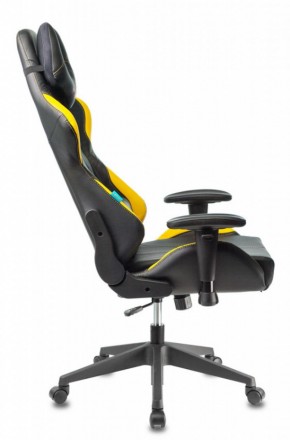 Кресло игровое Бюрократ VIKING 5 AERO YELLOW черный/желтый в Игриме - igrim.ok-mebel.com | фото 2