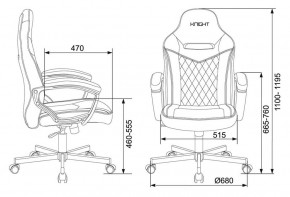 Кресло игровое Бюрократ VIKING 6 KNIGHT B FABRIC черный в Игриме - igrim.ok-mebel.com | фото 4