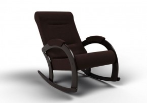 Кресло-качалка Венето 13-Т-Ш (ткань/венге) ШОКОЛАД в Игриме - igrim.ok-mebel.com | фото