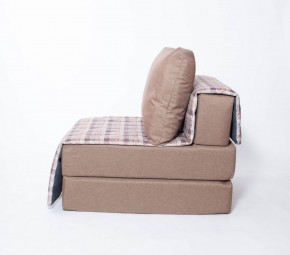 Кресло-кровать бескаркасное Харви (коричневый-квадро беж) в Игриме - igrim.ok-mebel.com | фото 2