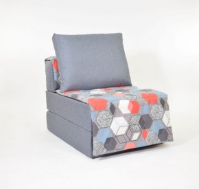 Кресло-кровать бескаркасное Харви (серый-геометрия слейт) в Игриме - igrim.ok-mebel.com | фото