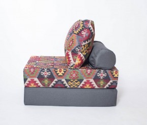 Кресло-кровать-пуф бескаркасное Прайм (мехико серый-графит) в Игриме - igrim.ok-mebel.com | фото
