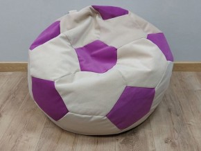 Кресло-мешок Мяч M (Nice Vanilla-Shaggy Fuchsia) в Игриме - igrim.ok-mebel.com | фото