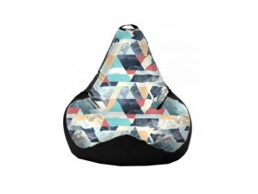 Кресло-мешок XL Snow Aqua-Black в Игриме - igrim.ok-mebel.com | фото 1