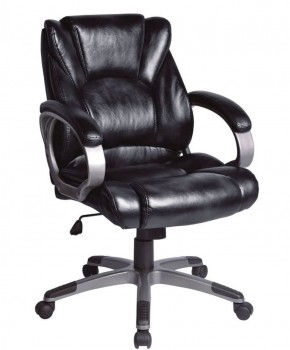 Кресло офисное BRABIX "Eldorado EX-504", экокожа, черное, 530874 в Игриме - igrim.ok-mebel.com | фото