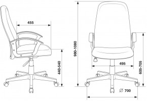 Кресло руководителя Бюрократ CH-808LT/#B черный 3C11 в Игриме - igrim.ok-mebel.com | фото 4