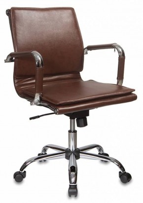 Кресло руководителя Бюрократ CH-993-LOW/BROWN коричневый в Игриме - igrim.ok-mebel.com | фото