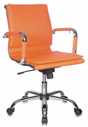 Кресло руководителя Бюрократ CH-993-LOW/ORANGE оранжевый в Игриме - igrim.ok-mebel.com | фото