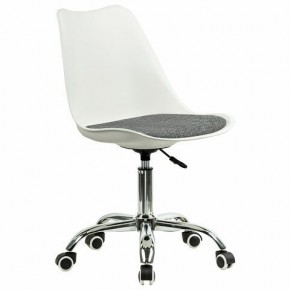 Кресло стул BRABIX "Eames MG-310 CH", хром, пластик белый, ткань серая, 532924 в Игриме - igrim.ok-mebel.com | фото 2