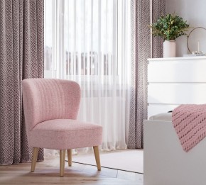 Кресло Унельма светло-розовый, ткань рогожка в Игриме - igrim.ok-mebel.com | фото 3