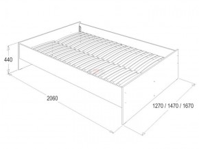 Кровать 1.6 каркас + спинка головная + 2 ящика Ольга-14 без основания в Игриме - igrim.ok-mebel.com | фото 3