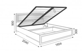 Кровать 1.6 Беатрис М11 с мягкой спинкой и ПМ (Орех гепланкт) в Игриме - igrim.ok-mebel.com | фото 2
