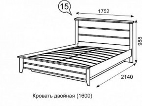 Кровать 1600 с ПМ София 15 в Игриме - igrim.ok-mebel.com | фото 3