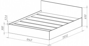 НИЦЦА-14 Кровать 1600 с настилом ЛДСП (НЦ.14) в Игриме - igrim.ok-mebel.com | фото 3