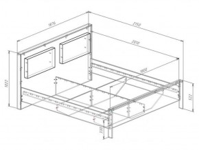 Кровать 1800 с плитой 22 мм ЛИБЕРТИ + основание в Игриме - igrim.ok-mebel.com | фото 3