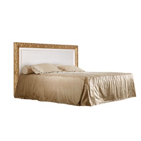 Кровать 2-х спальная (1,4 м) Тиффани штрих-лак/золото с подъемным механизмом (ТФКР140-2[7]) в Игриме - igrim.ok-mebel.com | фото