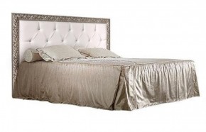 Кровать 2-х спальная(1,6 м)Тиффани Premium черная/серебро с мягким элементом со стразами с подъемным механизмом (ТФКР-2[3][7](П) в Игриме - igrim.ok-mebel.com | фото