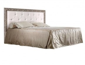 Кровать 2-х спальная (1,6 м) Тиффани штрих-лак/серебро с мягким изголовьем (ТФКР-2) в Игриме - igrim.ok-mebel.com | фото