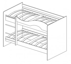 Кровать 2-х ярусная Мая + ящики + шкаф (800*1900) в Игриме - igrim.ok-mebel.com | фото 11