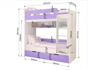 Кровать 2-х ярусная Юниор 5 в Игриме - igrim.ok-mebel.com | фото 2