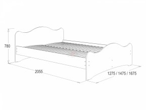 Кровать-5 двойная (1400*2000) в Игриме - igrim.ok-mebel.com | фото 2