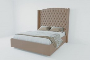Кровать Берлин ЛЮКС без основания 1400 (велюр серый) в Игриме - igrim.ok-mebel.com | фото