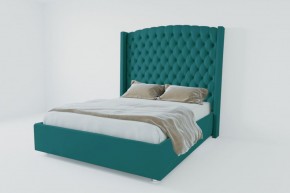 Кровать Берлин ЛЮКС с ПМ 900 (велюр бирюзовый) в Игриме - igrim.ok-mebel.com | фото 3