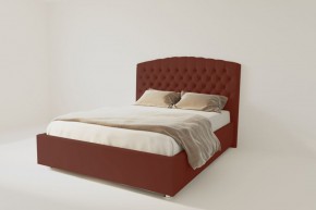 Кровать Берлин с ПМ 1600 (велюр бордо) в Игриме - igrim.ok-mebel.com | фото 2