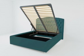 Кровать Берлин с ПМ 2000 (велюр бирюзовый) в Игриме - igrim.ok-mebel.com | фото