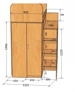 Кровать-чердак Аракс в Игриме - igrim.ok-mebel.com | фото 5