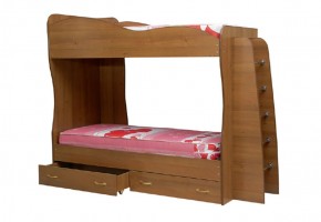 Кровать детская 2-х ярусная Юниор-1 (800*2000) ЛДСП в Игриме - igrim.ok-mebel.com | фото