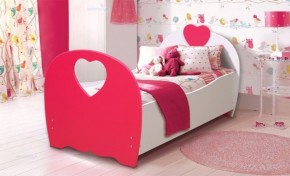 Кровать детская Сердце (800*1600) МДФ матовый в Игриме - igrim.ok-mebel.com | фото