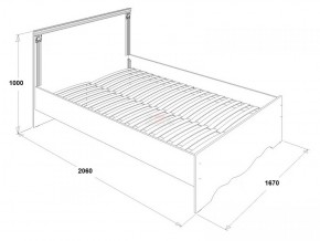 Кровать двойная Ольга 1Н + 2-а ящика (1600*2000) в Игриме - igrim.ok-mebel.com | фото 2