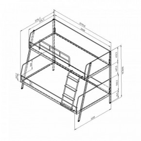 Кровать двухъярусная Дельта Лофт-20.02.04 Белый в Игриме - igrim.ok-mebel.com | фото 2