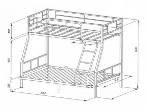 Кровать двухъярусная "Гранада-1 140" Слоновая кость в Игриме - igrim.ok-mebel.com | фото 2