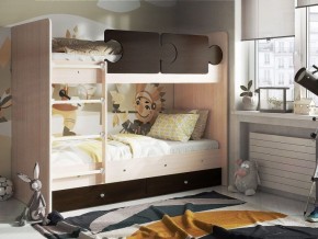 Кровать двухъярусная "Тетрис" (щиты) с бортиками + ящики в Игриме - igrim.ok-mebel.com | фото 3