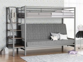 Кровать двухъярусная с диваном "Мадлен-3" (Серый/Серый) в Игриме - igrim.ok-mebel.com | фото