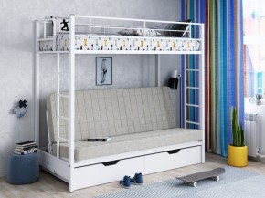 Кровать двухъярусная с диваном "Мадлен-ЯЯ" с ящиками в Игриме - igrim.ok-mebel.com | фото